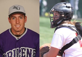 ACU's Brad Rutherford and MSU's Lauren Craig